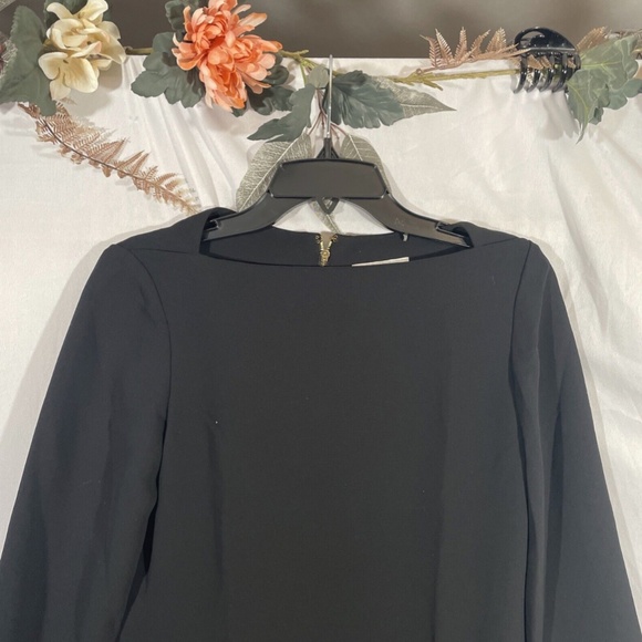 NWT $348 kate spade new york [ 2 ] Flounce Crepe‎ Mini Dress in Black - Picture 9 of 13